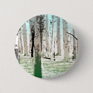 Badge Rond 5 Cm La forêt de Birch
