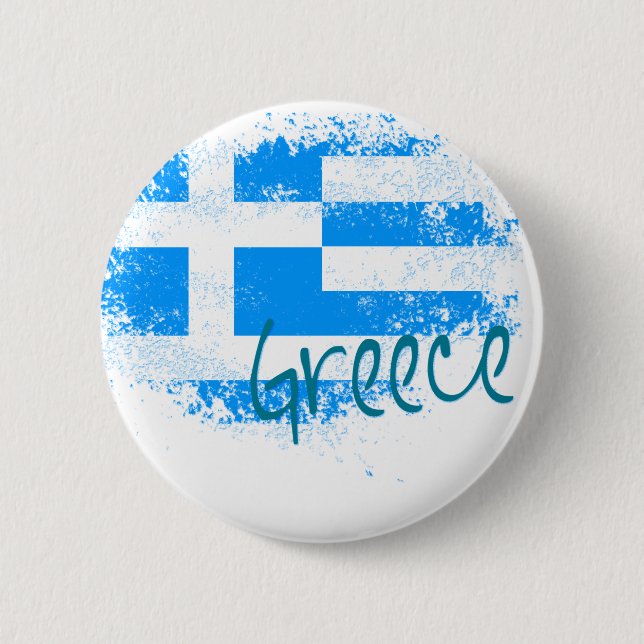 Badge Rond 5 Cm La Grèce (Devant)