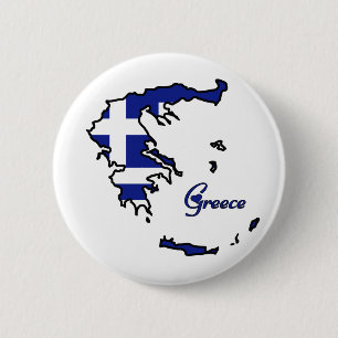 Badge Rond 5 Cm La Grèce fraîche
