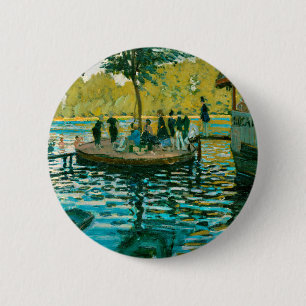 Badge Rond 5 Cm La Grenouillère - Claude Monet - 1869