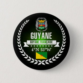 Badge Rond 5 Cm La Guyane française française
