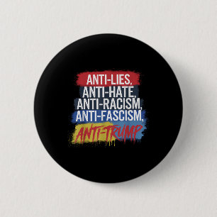 Badge Rond 5 Cm La Haine Mentionne Le Racisme Le fascisme Résiste