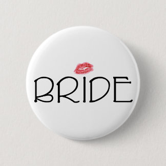 Badge Rond 5 Cm La jeune mariée se bécotent