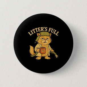 Badge Rond 5 Cm La litière est pleine Funny Six Seven 67 Mème Amou