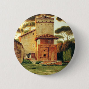 Badge Rond 5 Cm La loge du parc de la Villa Borghese, Rome