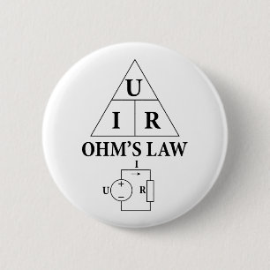 Badge Rond 5 Cm La loi d'Ohm