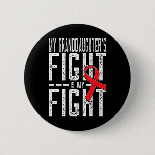 Badge Rond 5 Cm La lutte de ma petite-fille est ma lutte contre le