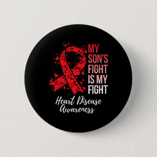 Badge Rond 5 Cm La lutte de mon fils est ma lutte contre les malad