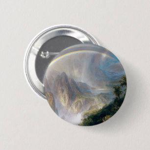 Badge Rond 5 Cm La Majesté de la nature : Arc-en-ciel dans la broc