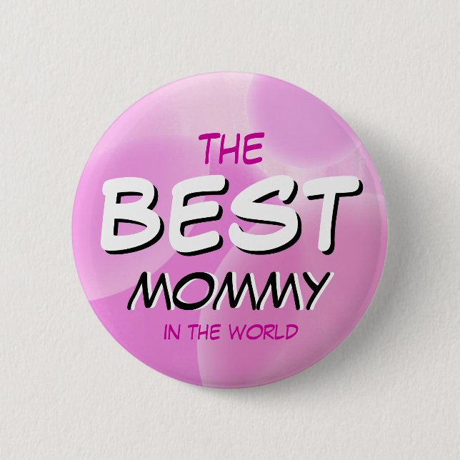 Badge Rond 5 Cm La MEILLEURE maman au monde ! (Devant)