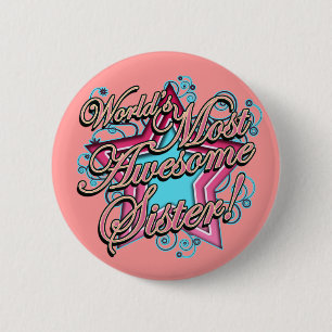 Badge Rond 5 Cm La meilleure soeur des mondes