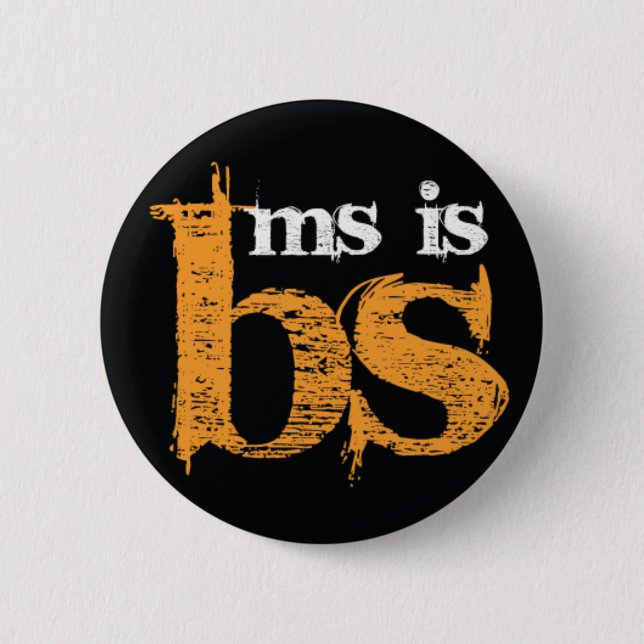 Badge Rond 5 Cm La milliseconde est les BS (Devant)