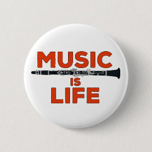 Badge Rond 5 Cm La musique est la vie