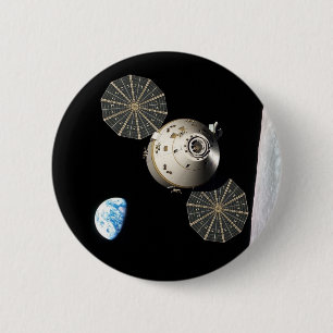 Badge Rond 5 Cm La NASA Orion dans l'orbite lunaire