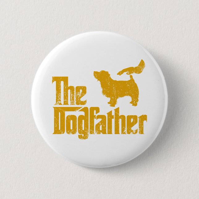 Badge Rond 5 Cm La Norfolk Terrier (Devant)