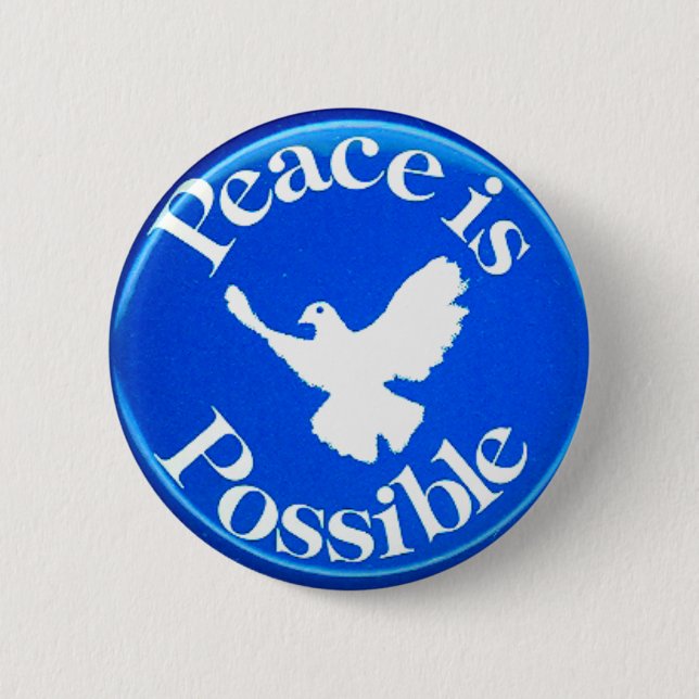 Badge Rond 5 Cm La paix est possible - bouton (Devant)