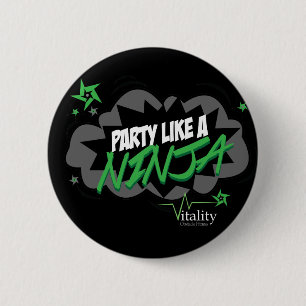 Badge Rond 5 Cm La partie aiment un NINJA