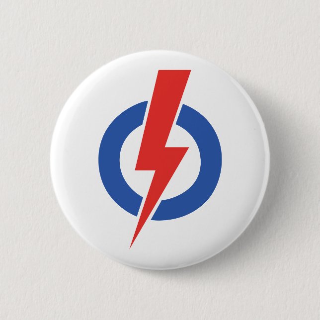 Badge Rond 5 Cm La partie de l'action des personnes (Devant)
