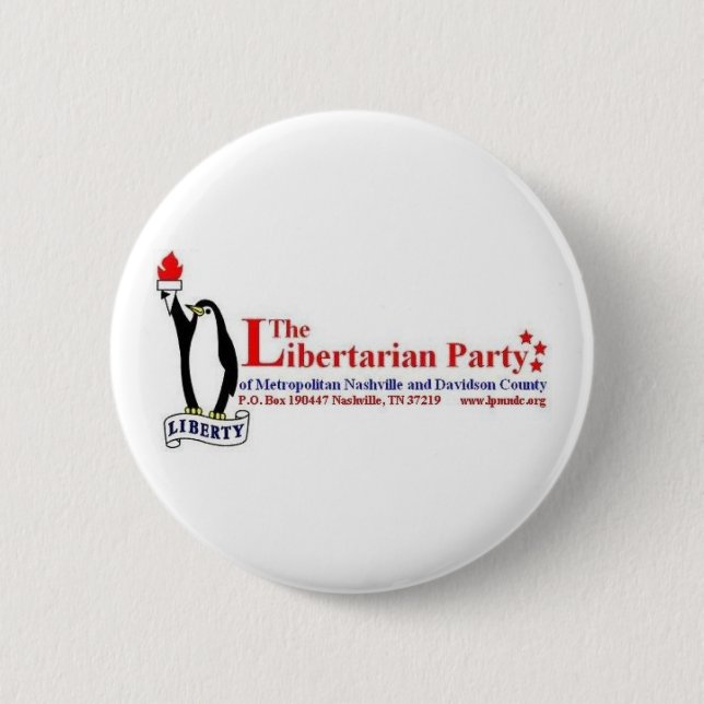 Badge Rond 5 Cm La partie libertaire (Devant)