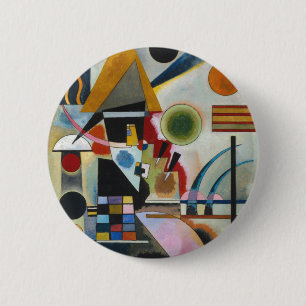 Badge Rond 5 Cm La peinture Abstraite de Kandinsky
