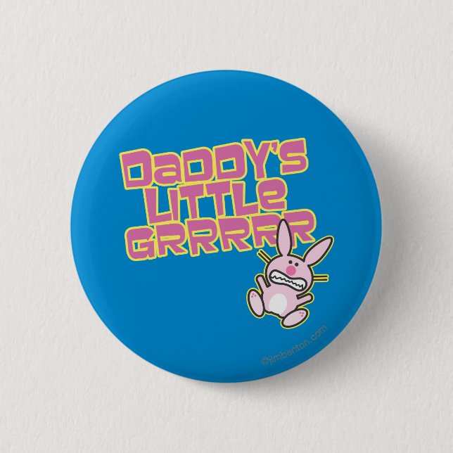 Badge Rond 5 Cm La petite fille du papa (Devant)
