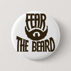 Badge Rond 5 Cm La peur de la barbe