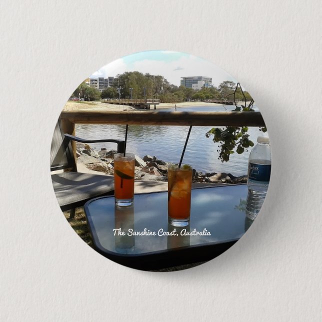 Badge Rond 5 Cm La photo de Sunshine Coast Australia (Devant)