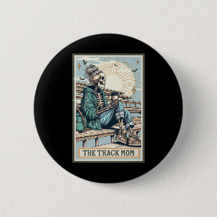 Badge Rond 5 Cm La Piste Maman Skeleton Tarot Card Runner M
