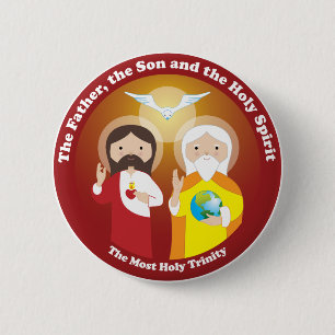 Badge Rond 5 Cm La plupart de trinité sainte