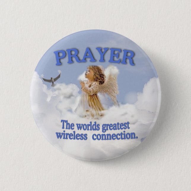 Badge Rond 5 Cm La plus grande connexion sans fil des mondes (Devant)