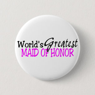 Badge Rond 5 Cm La plus grande domestique des mondes de l'honneur