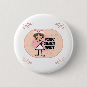 Badge Rond 5 Cm La plus grande infirmière du monde
