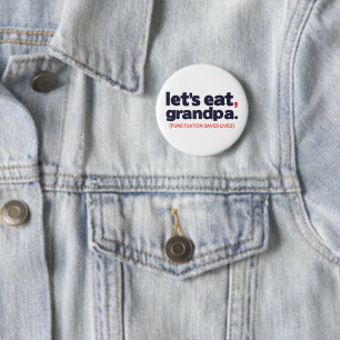 Badge Rond 5 Cm La ponctuation sauve des vies