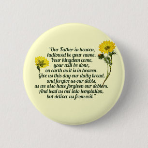 Badge Rond 5 Cm La prière des seigneurs
