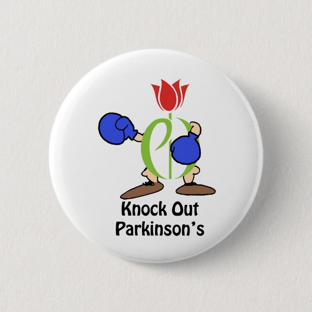 Badge Rond 5 Cm la promenade de Parkinson, promenade d'unité, (Devant)