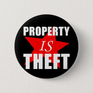 Badge Rond 5 Cm La propriété est vol