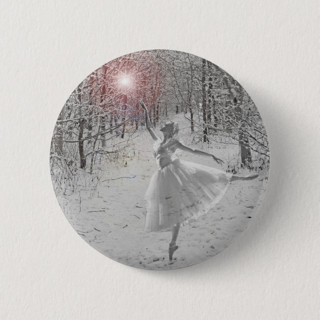Badge Rond 5 Cm La Reine des neiges (Devant)