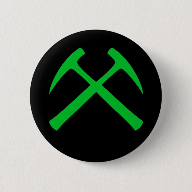 Badge Rond 5 Cm La roche croisée martèle le bouton (Devant)
