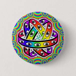 Badge Rond 5 Cm La roue d'Ézéchiel