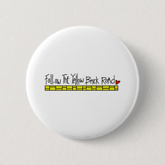 Badge Rond 5 Cm La route jaune de brique