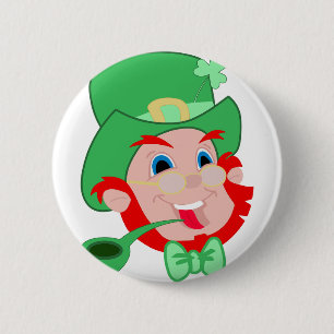 Badge Rond 5 Cm la Saint-Patrick, bouton 🍀
