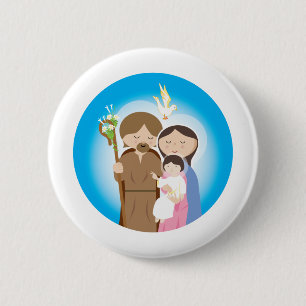 Badge Rond 5 Cm La Sainte Famille