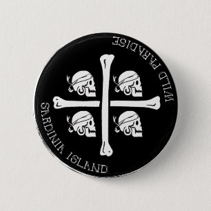 Badge Rond 5 Cm La Sardaigne, paradis sauvage - goupille