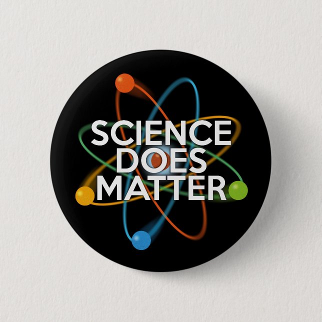 BADGE ROND 5 CM LA SCIENCE EST IMPORTANTE (Devant)