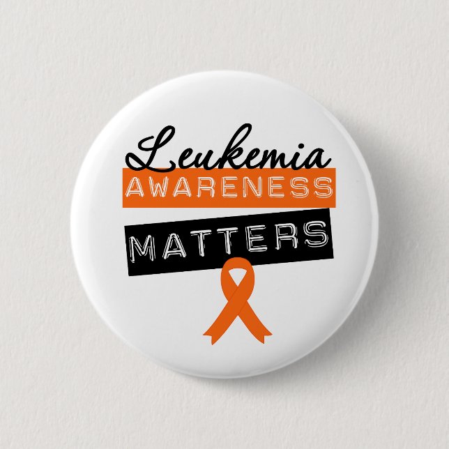 Badge Rond 5 Cm La sensibilisation à la leucémie est importante (Devant)