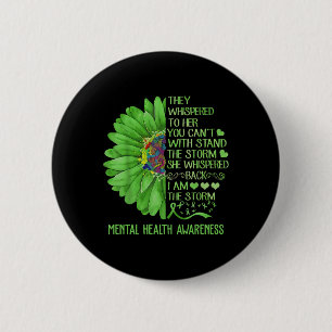 Badge Rond 5 Cm La sensibilisation à la santé mentale est importan