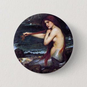 Badge Rond 5 Cm La Sirène