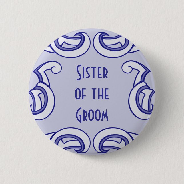 Badge Rond 5 Cm La Soeur de la chambre bleue (Devant)