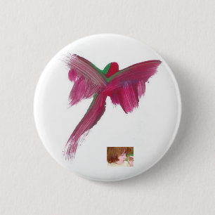 Badge Rond 5 Cm La sucrerie arrose l'artiste d'autisme