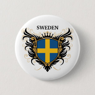 Badge Rond 5 Cm La Suède [personnalisez]